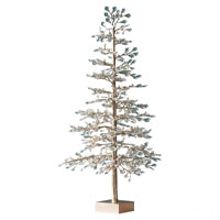 Balsam Hill Crystal &amp; Bead Champagne Tabletop Tree | was