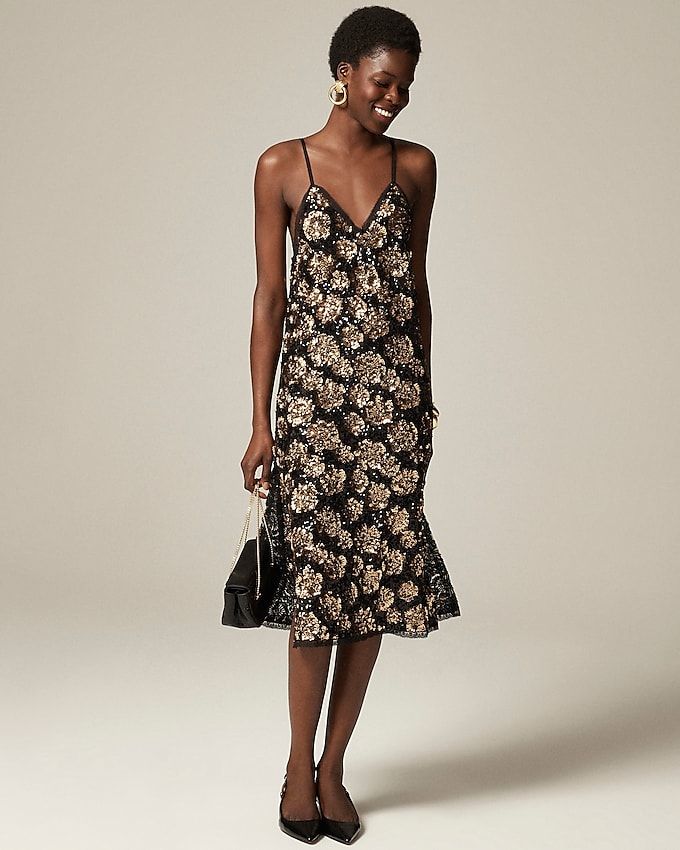 Collection Sequin Slip Dress