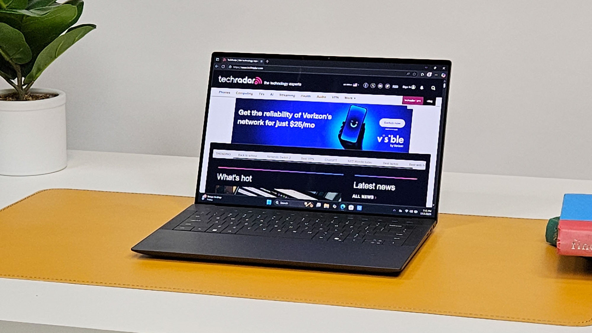 A Dell 14 Premium sitting on a desk