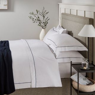 The White Company Single Row Cord Egyptian Cotton Duvet Cover