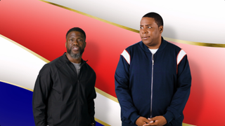 Kevin hart and Kenan Thompson looking confused in Olympic Highlights trailer