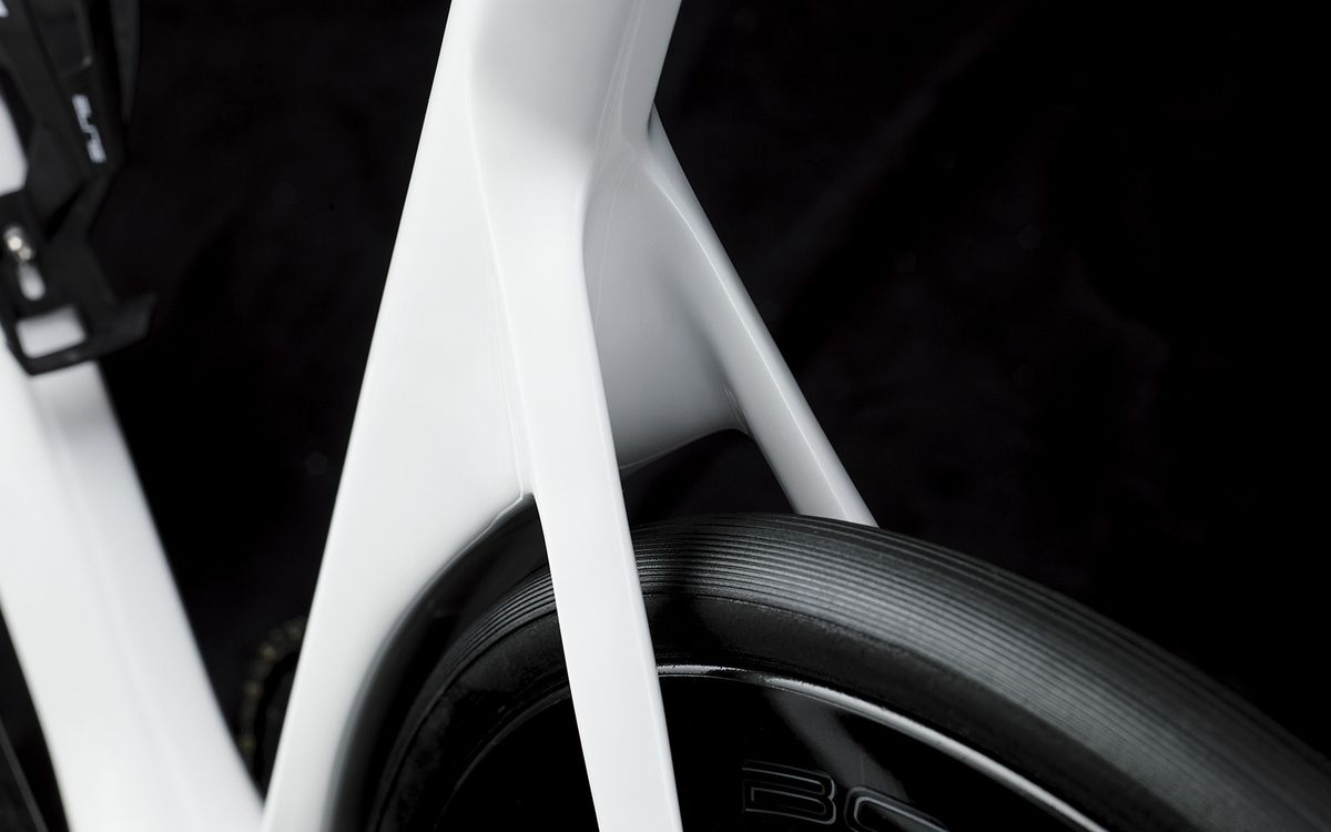 De Rosa have reduced the seat tube arc and redesigned the seat stays on the new SK Pininfarina