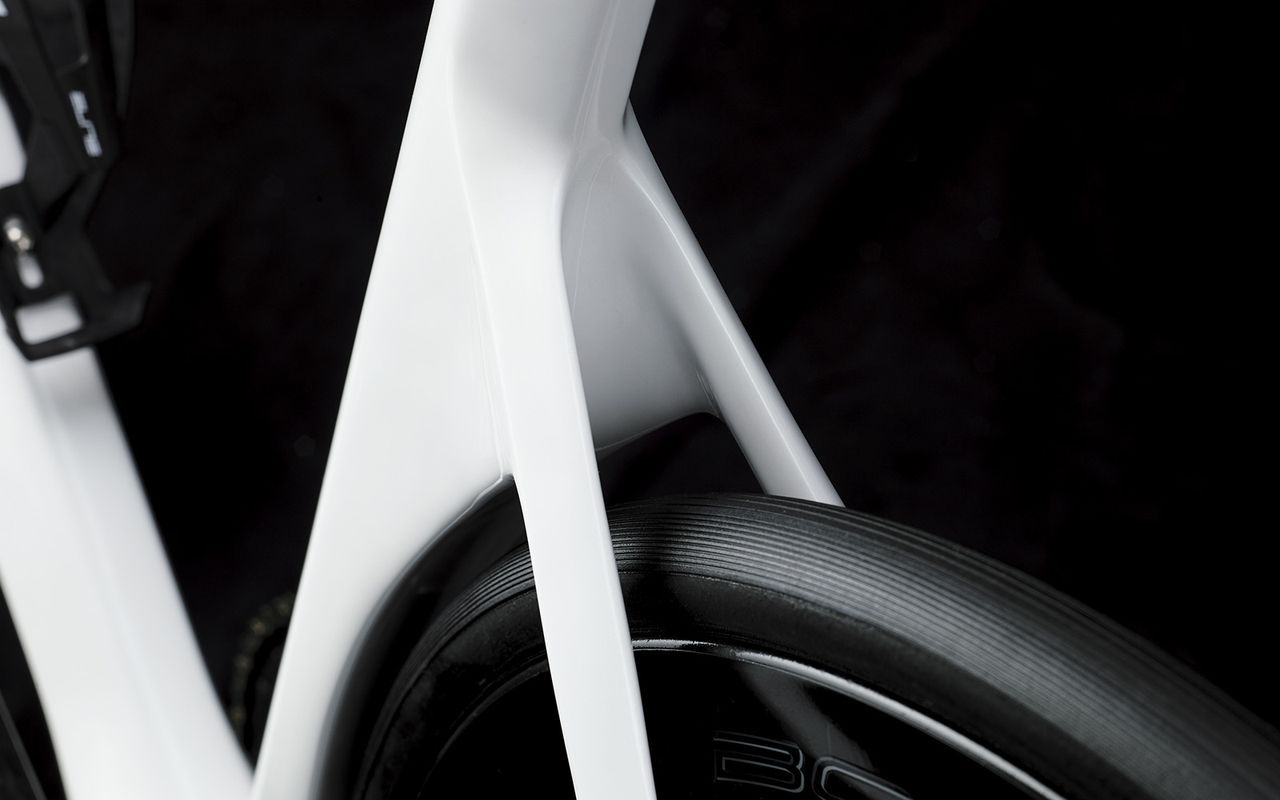 De Rosa have reduced the seat tube arc and redesigned the seat stays on the new SK Pininfarina