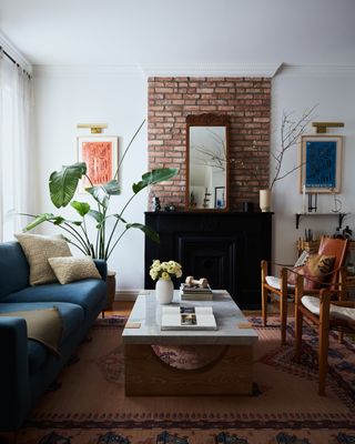 Modern rustic style living room