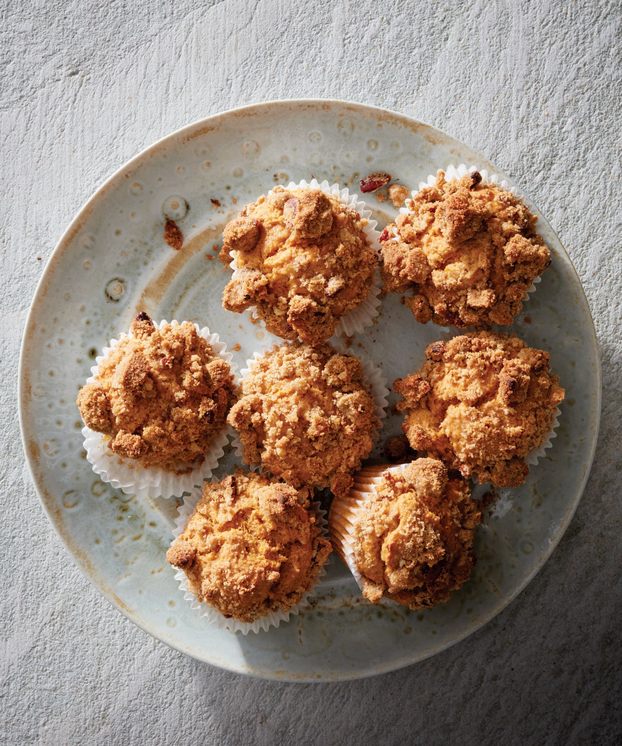 Muffins on a plate