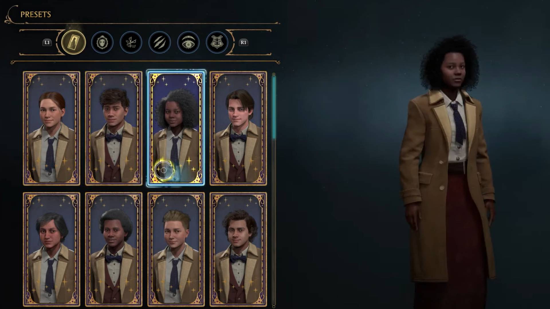 hogwarts legacy male character creation