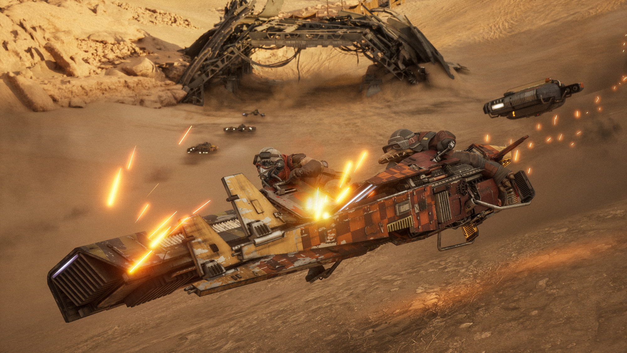 Screenshot from Star Wars video game "Star Wars: Galactic Racer".