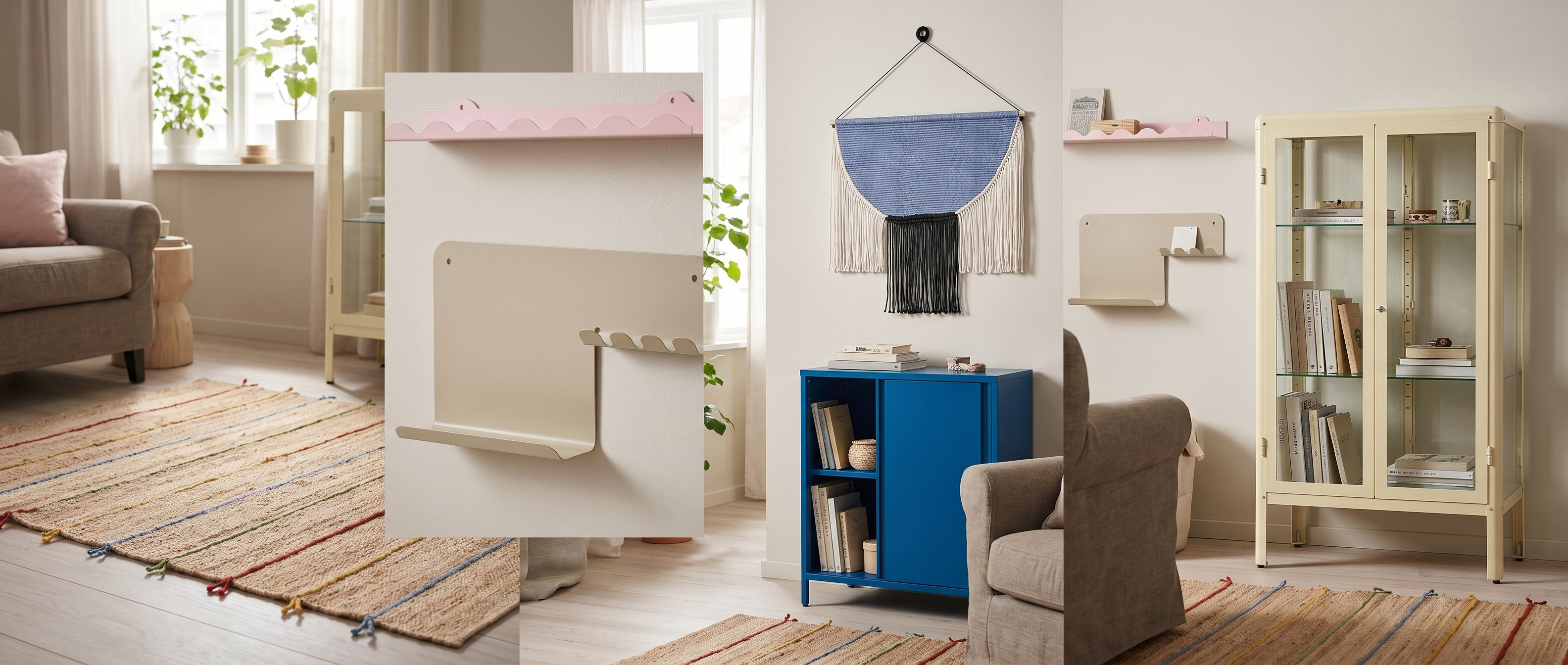 Selection of IKEA homeware in a living room