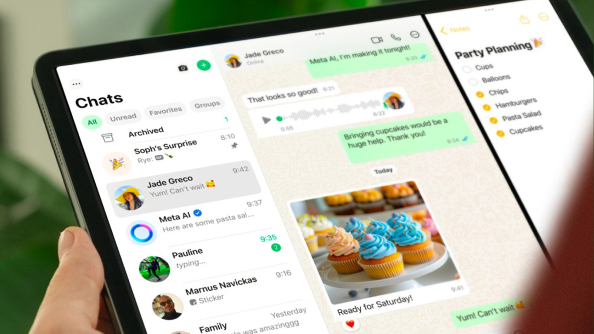 WhatsApp on iPad