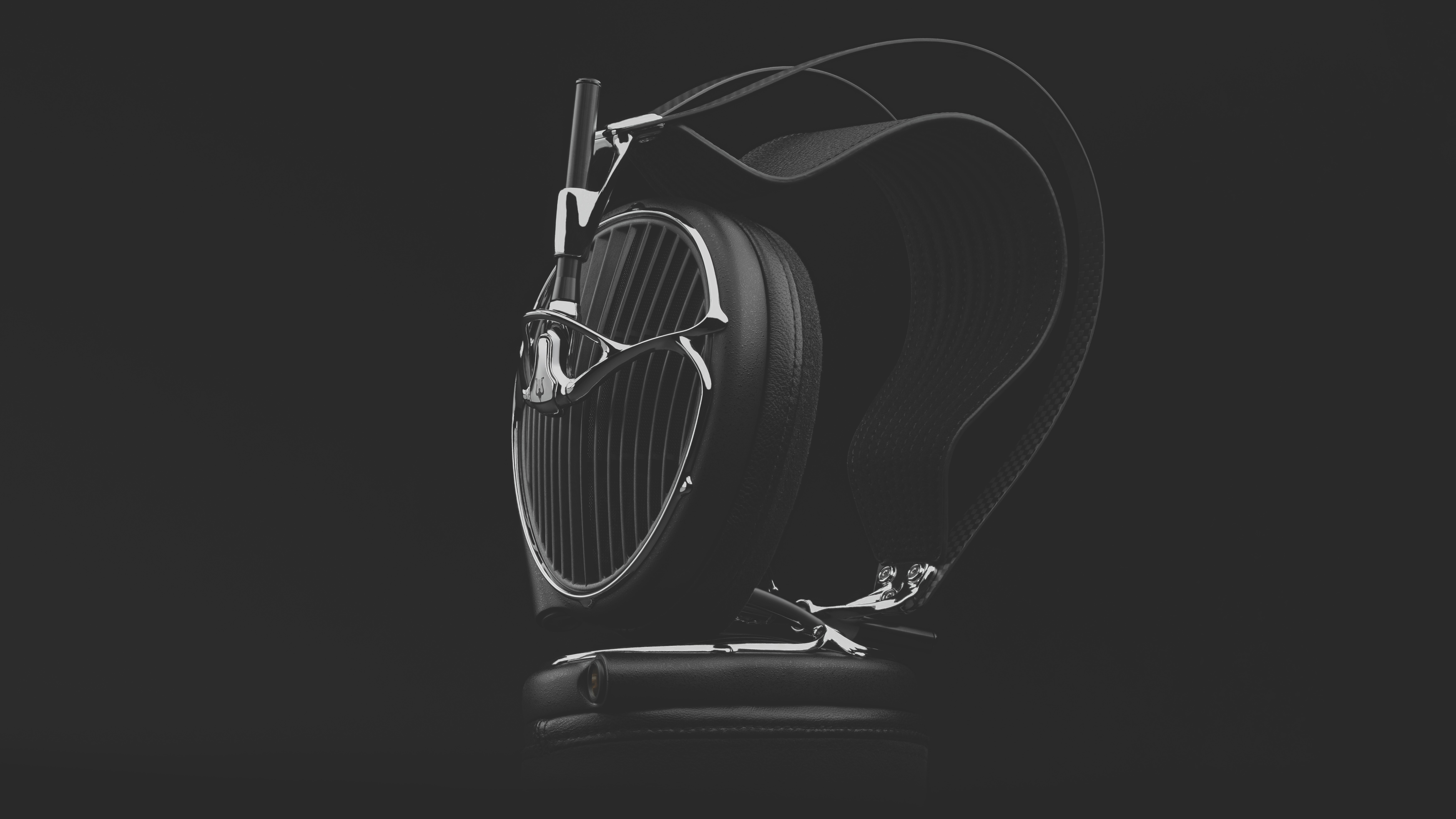 Meze Audio ARTA over ear headphones on black background