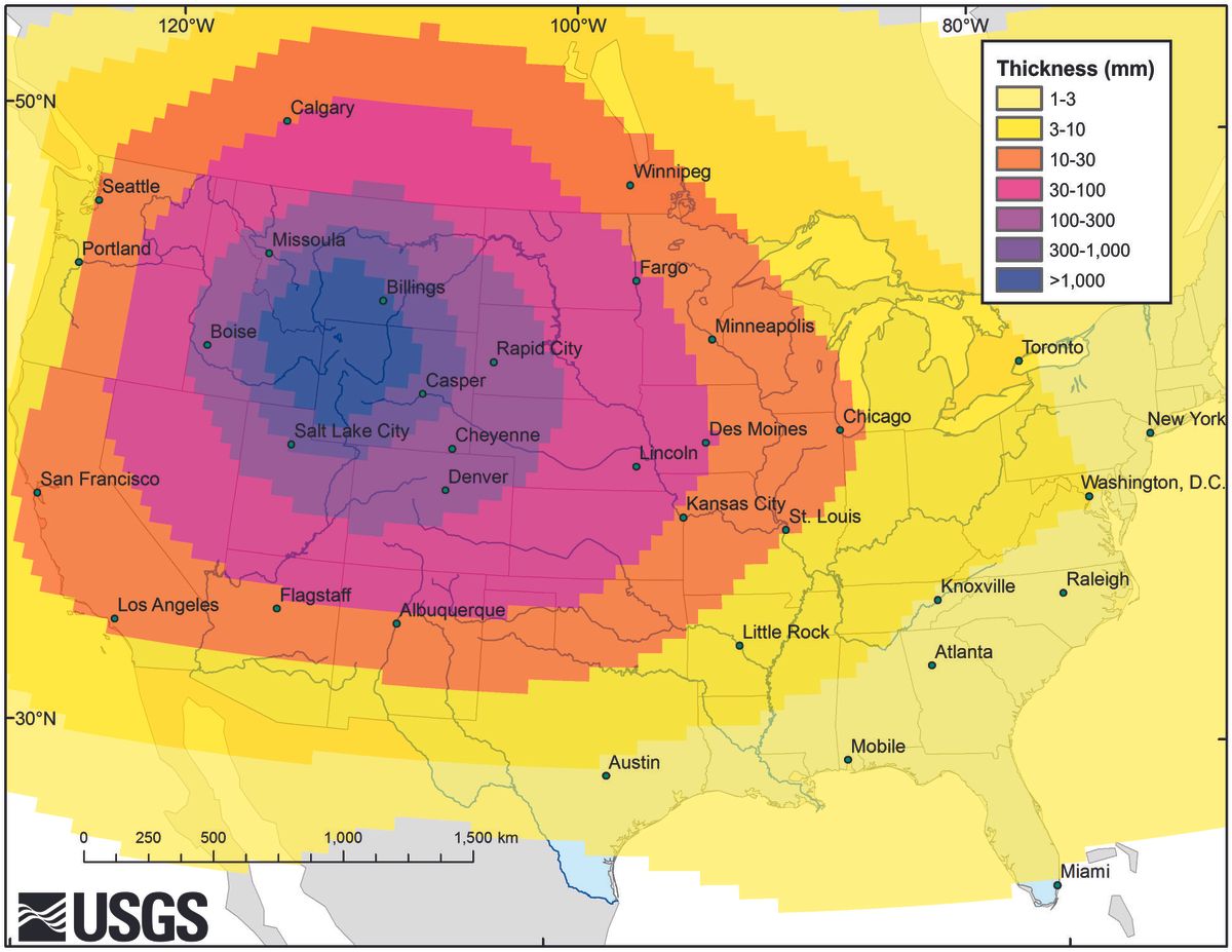20+ New For Yellowstone National Park Supervolcano Blast Radius