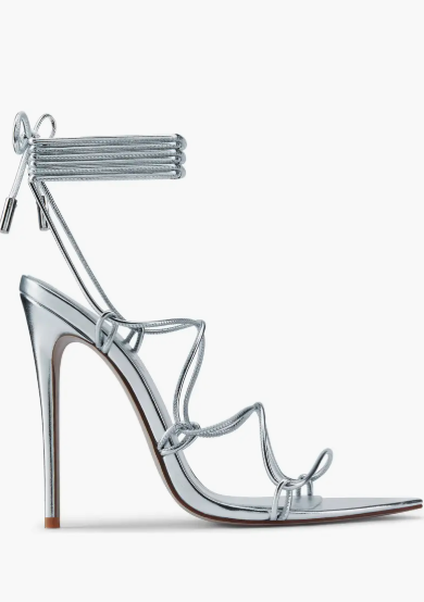 FEMME LA silver pumps