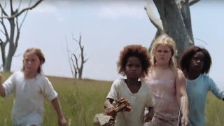 Young girls marching through a field in Beasts of the Southern Wild.