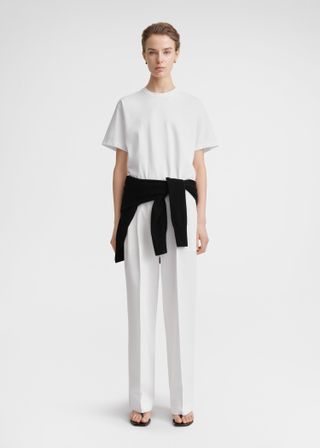 Toteme, Straight Cotton Tee Off-White