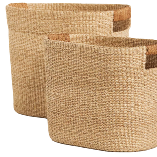 pair of storage/laundry baskets with handles 