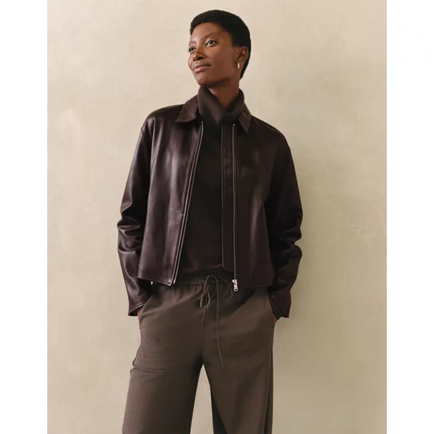 Leather Zip Through Jacket | Coats &amp;amp; Jackets | the White Company