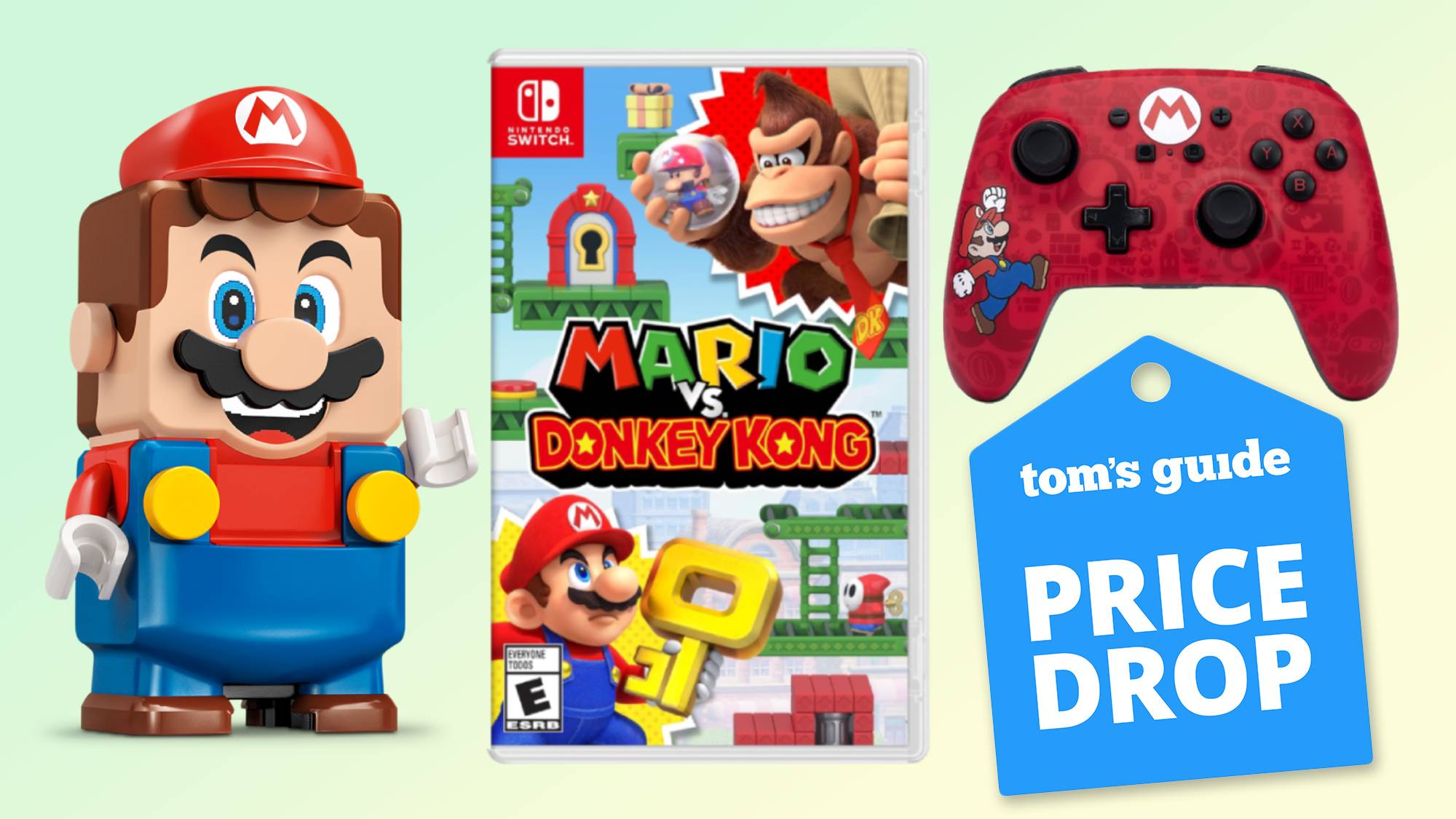Lego Mario, Mario Vs Donkey Kong game, Mario Switch controller