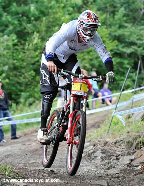 Greg Minnaar did not have a good Mont Sainte Anne experience.