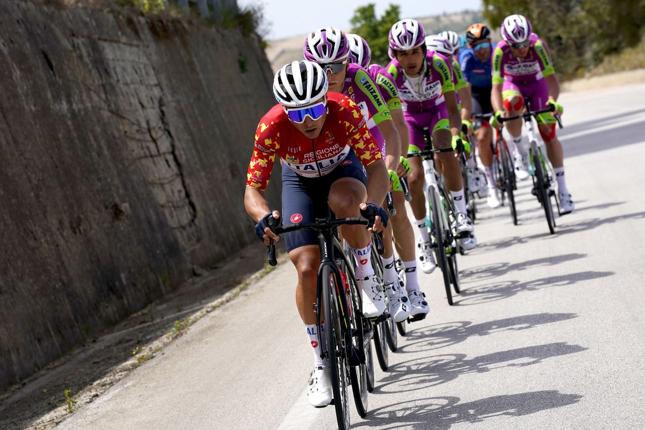 Giro di Sicilia 2022 3rd Edition 2nd stage Palma di Montechiaro Caltanissetta 152 km 13042022 Matteo Malucelli Italy photo Massimo FulgenziSprintCyclingAgency2022
