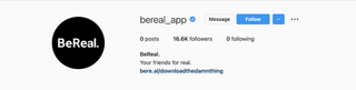 BeReal on instagram