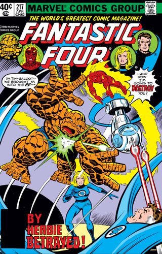 HERBIE attacking the rest of the Fantastic Four