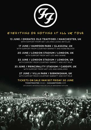 Foo Fighters tour poster