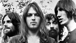 Pink Floyd, (L-R; Rick Wright, Dave Gilmour, Nick Mason and Roger Waters) pose for a publicity still circa 1973. (Photo by Michael Ochs Archives/Getty Images)