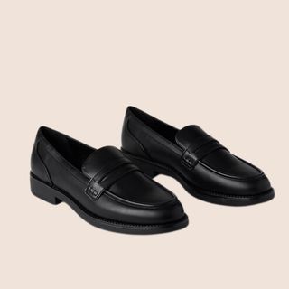 flat lay image of loafers