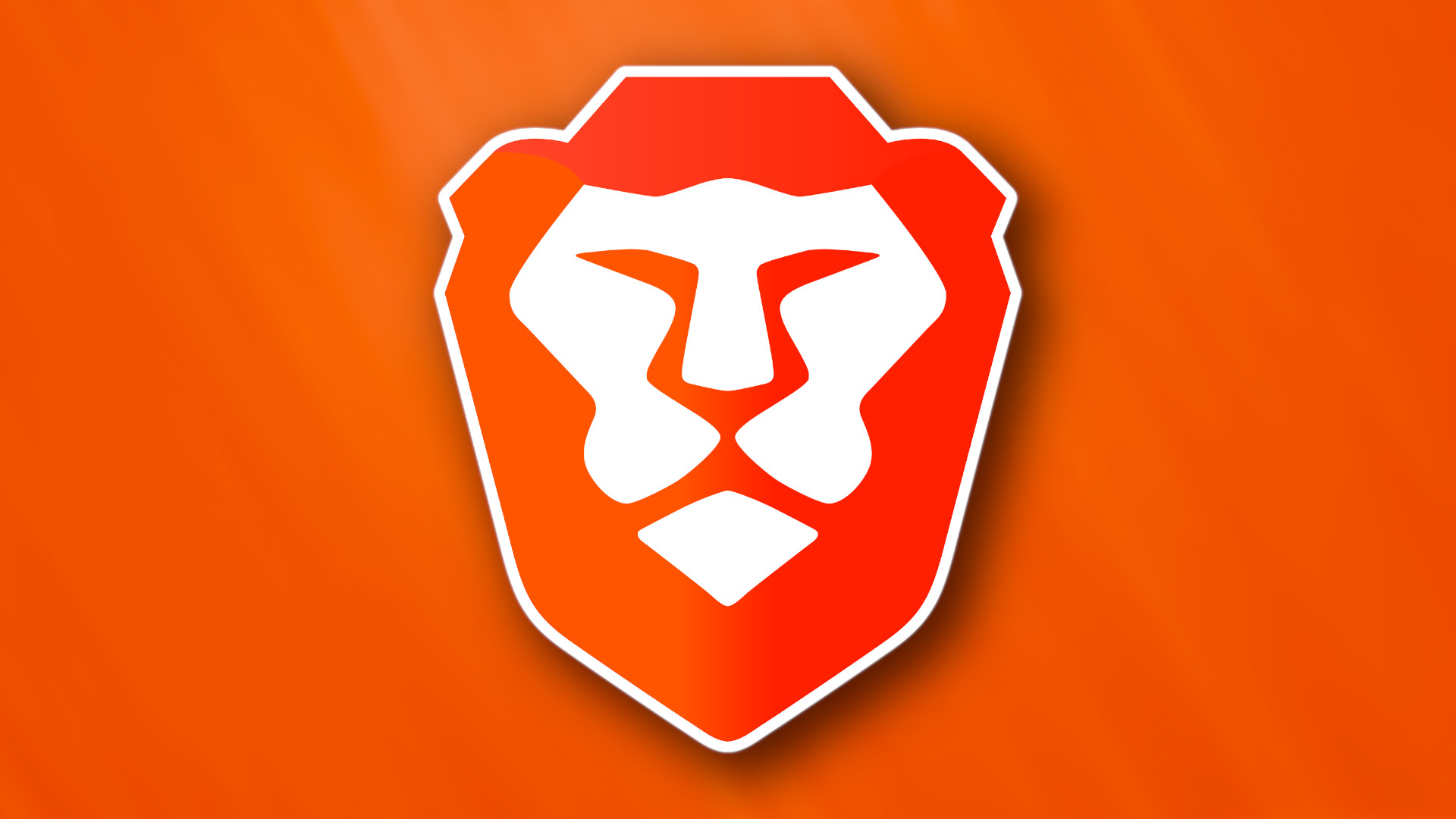 Brave browser logo on abstract background