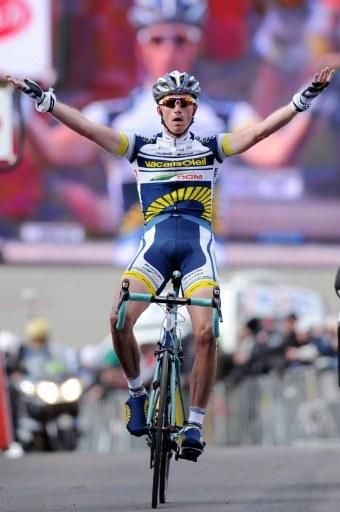 Lieuwe Westra (Vacansoleil-DCM) powered to victory in Mende