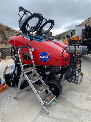 The mini submarine used as part of the NEEMO NXT mission.