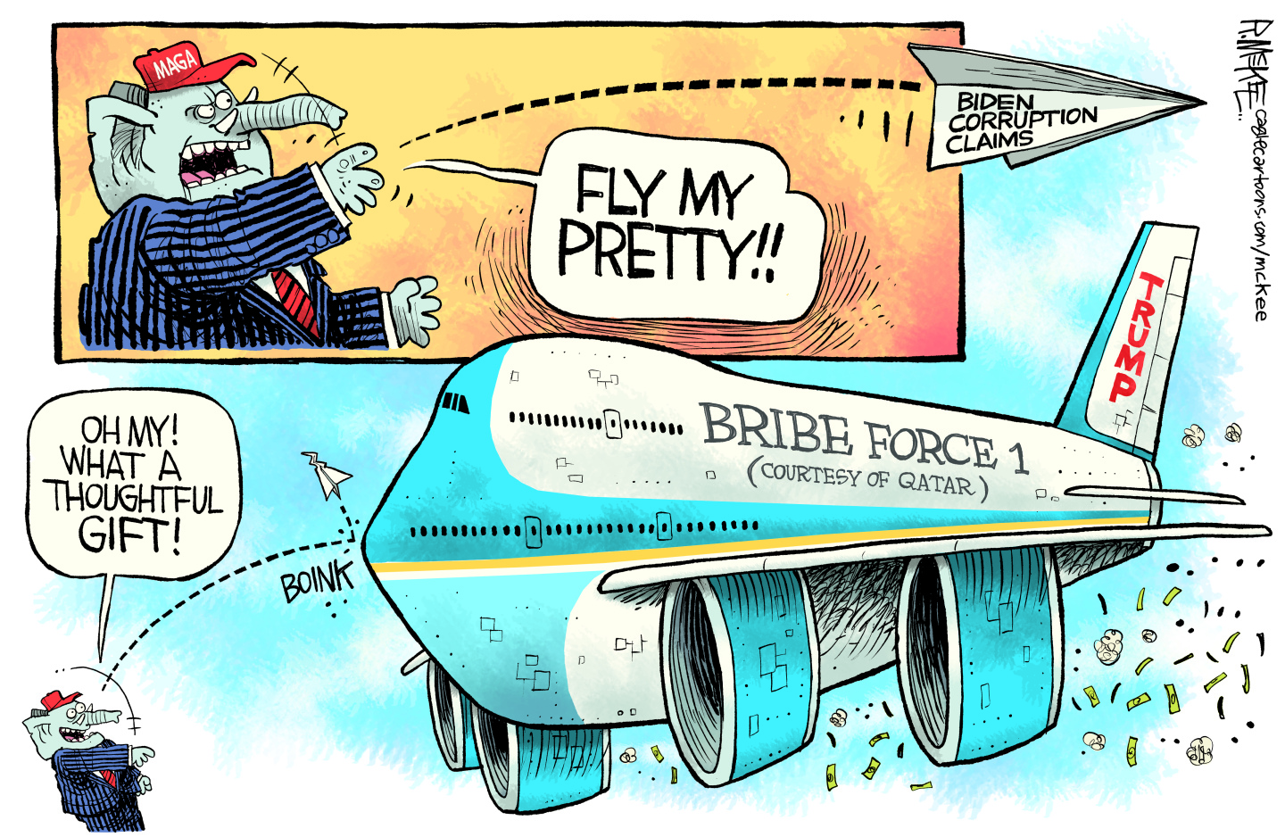 Political cartoon