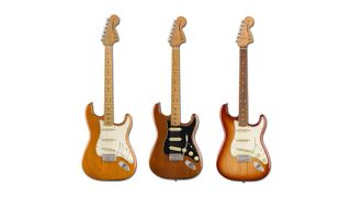 Best blues guitars: Fender Vintera Stratocaster group