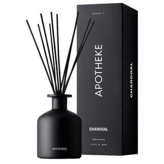 reed diffuser with a matte black vessel