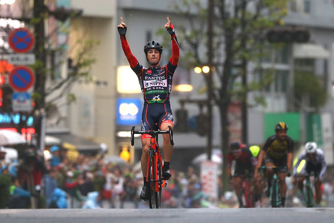Marco Canola celebrates his victory
