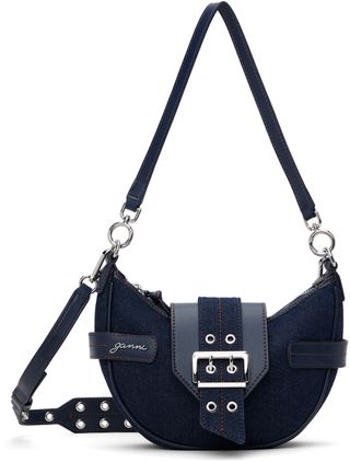 Navy Denim Small Bucky Bag