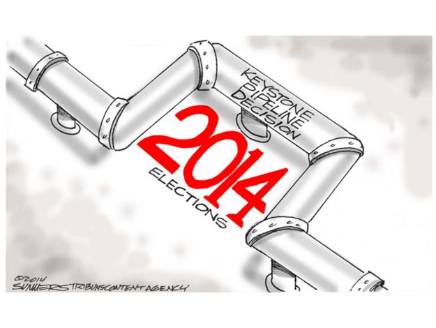 Political cartoon Keystone pipeline