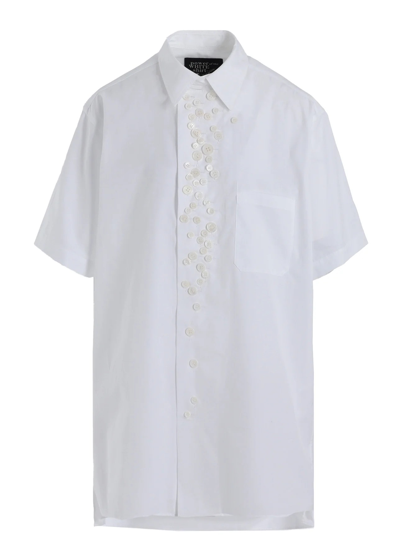 Yohji Yamamoto, Broad Short Sleeve Many Buttons Shirt