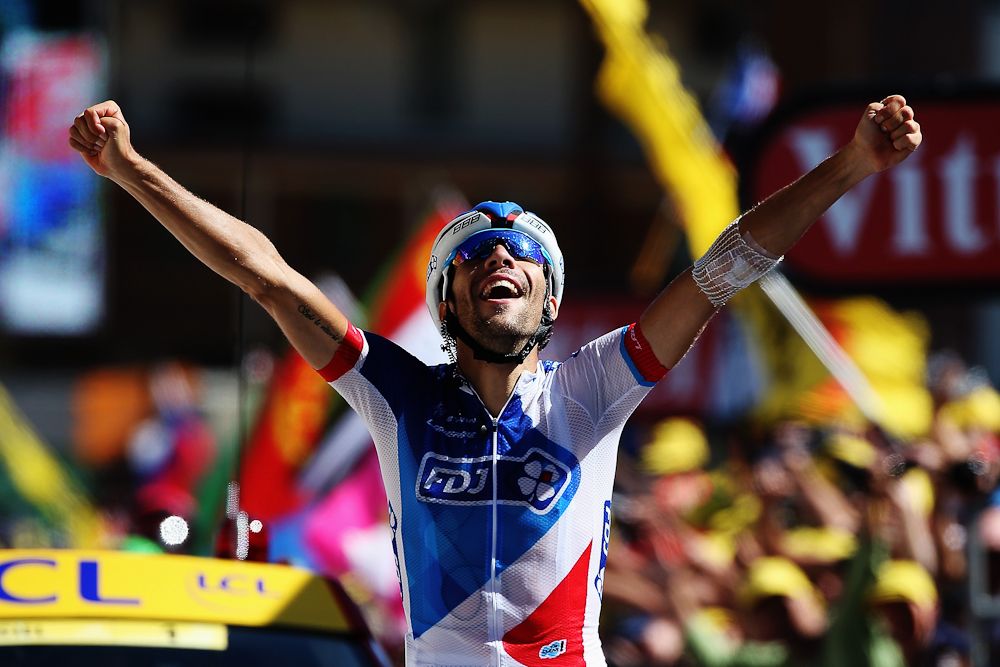 Thibaut Pinot wins stage 20 of the 2015 Tour de France.