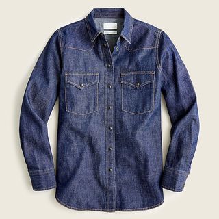 best shirts for women include this chambray shirt from J.Crew