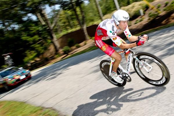Bernard Van Ulden (Jelly Belly) on the back side with his follow car.