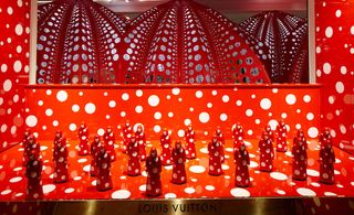 Kusama's window design for Selfridges takes over 24 of the store's windows 