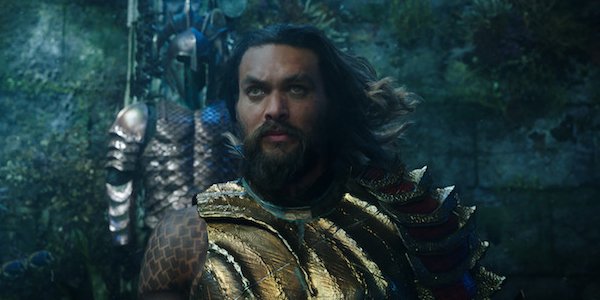 Aquaman underwater Jason Momoa in armor