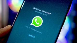 The WhatsApp bootscreen