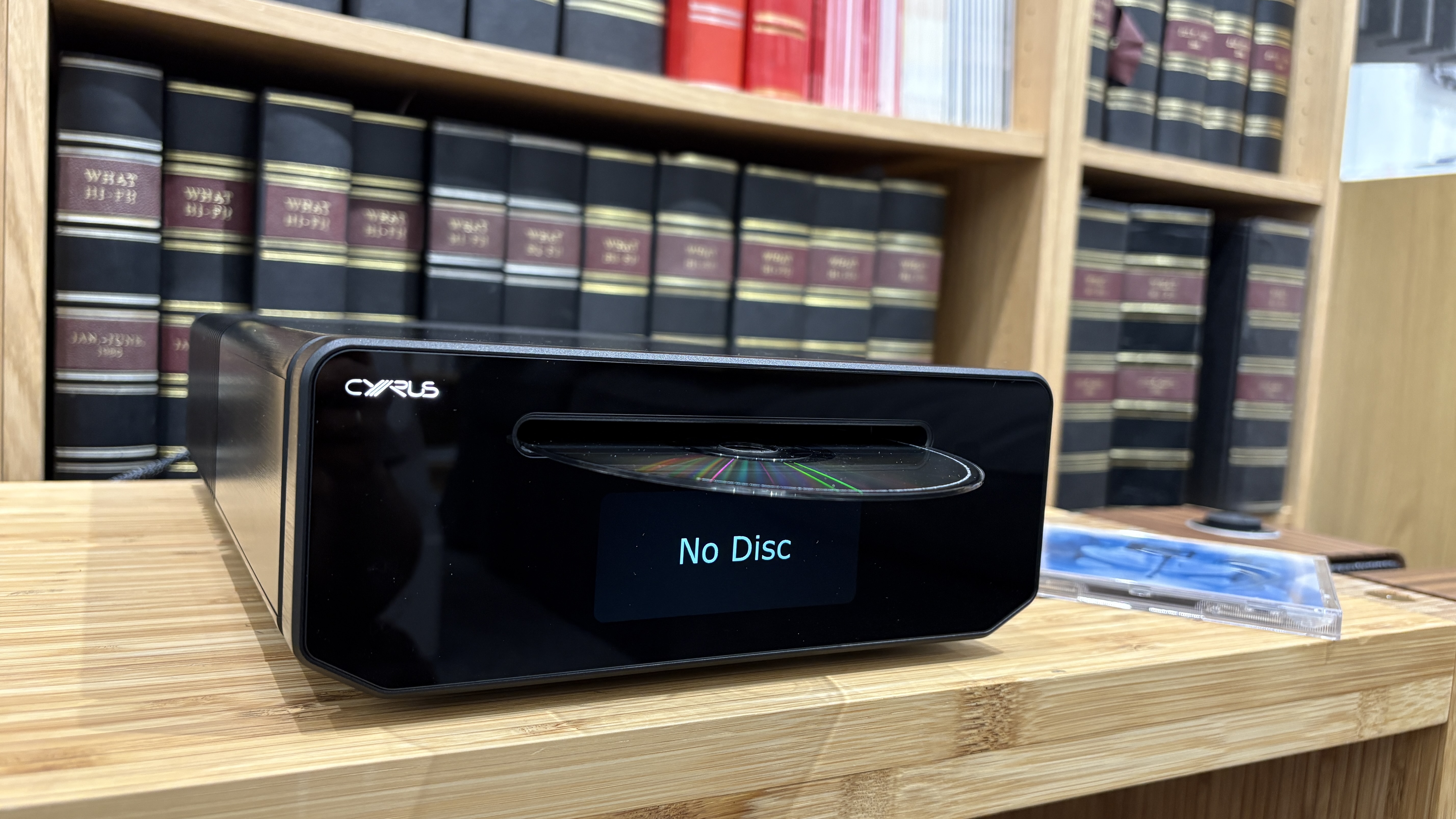 Lorde transparent CD being played in Cyrus 40 CD player