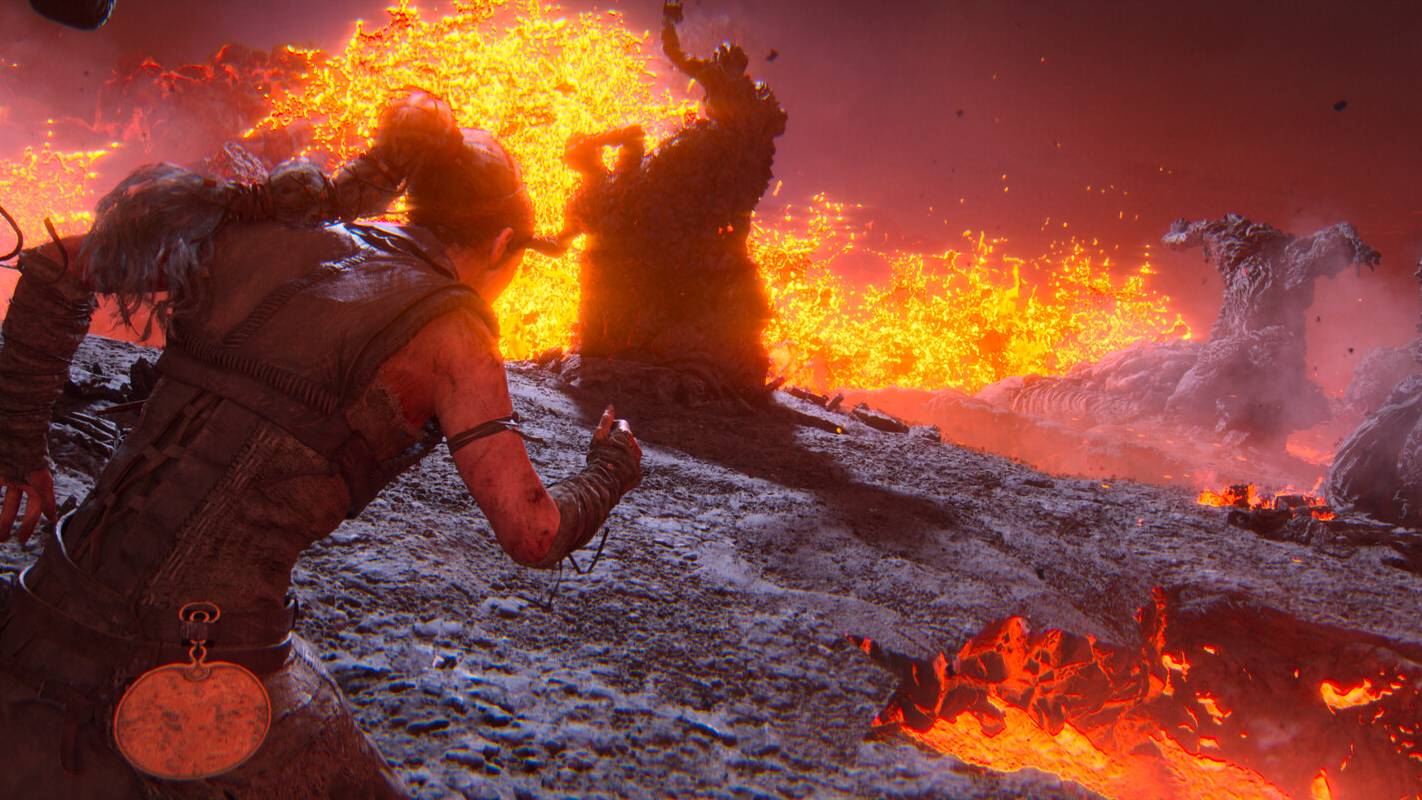 A screenshot from the action narrative game Senua's Saga: Hellblade 2 Enhanced
