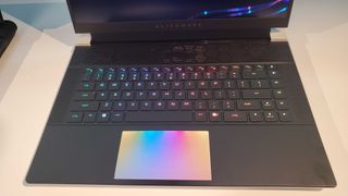 gaming laptop with rgb lit keyboard