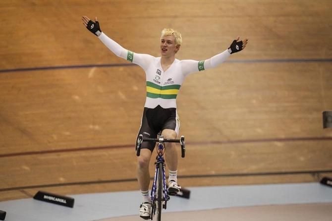 At the Junior Track Worlds in Invercargill, New Zealand, Zac Shaw blitzed the field in the Kilo.