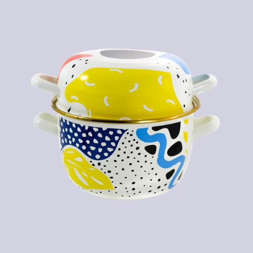 Sous Chef, Abstract Enamel Mussel Pot