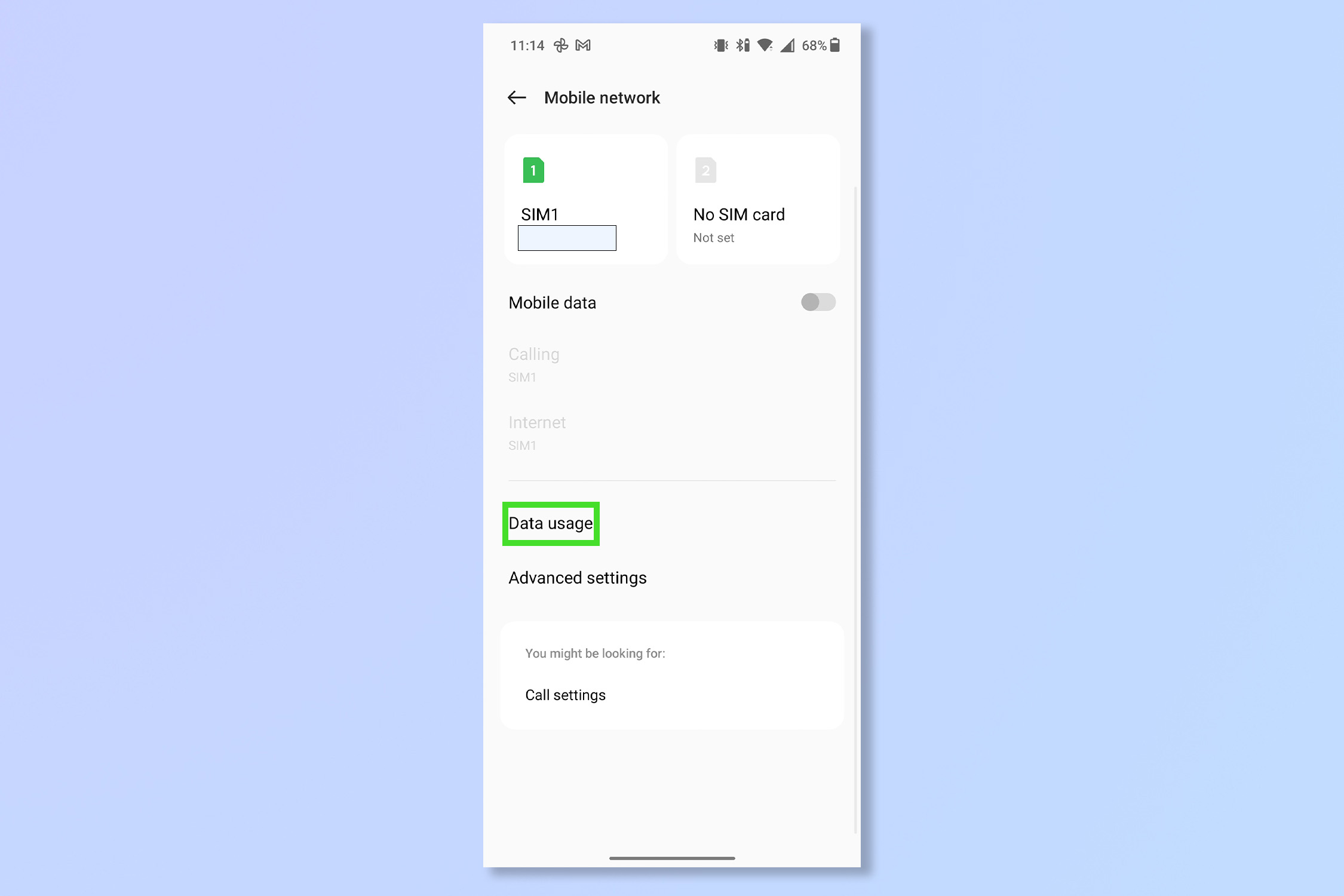 The third step to restricting background data on Android